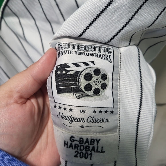 G-Baby Hardball Jersey Mens White Headgear Classics Kekambas 2001 Authentic SIZE - Picture 4 of 6